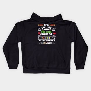 Teacher design shirt Kids Hoodie